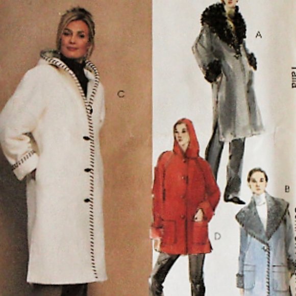 Vintage McCalls Sewing Pattern 3800 Uncut Lined Coat 2 Lenghts Sz 4 6 8 10 12 14 - Picture 2 of 4